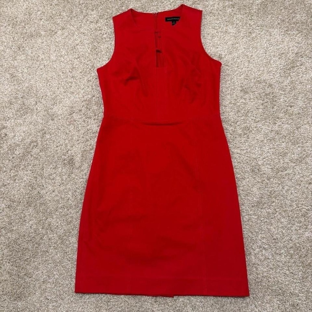 Banana‎ Republic Sleeveless Sheath Dress | Red | Size 4
